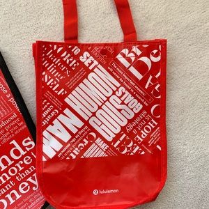 Red Lululemon bag